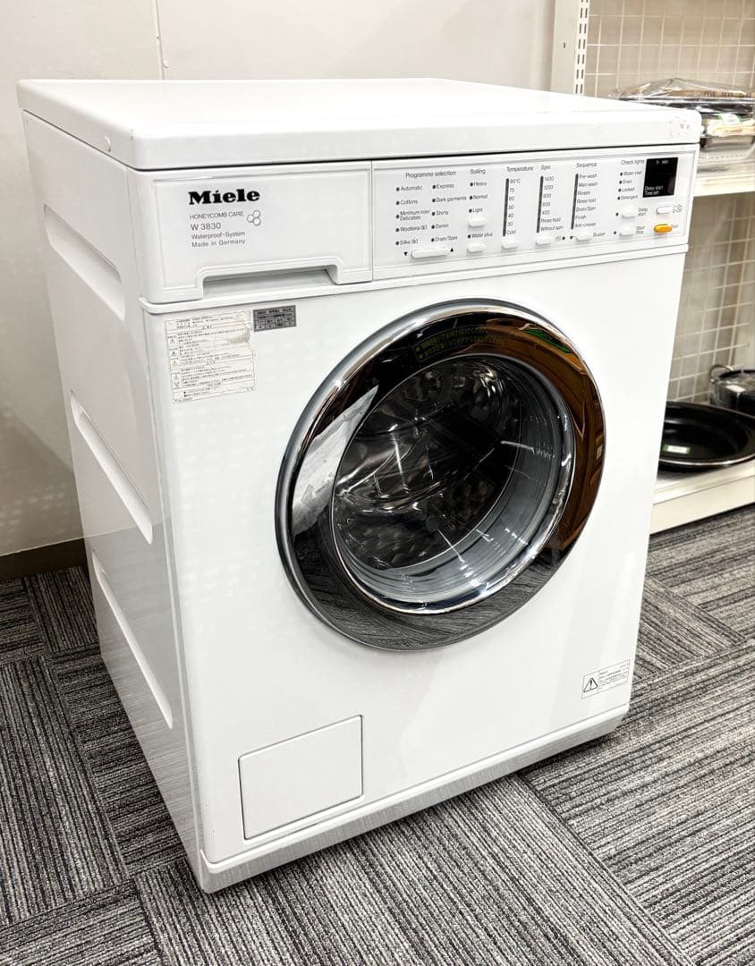 ジ5004⭐ ミーレ　全自動洗濯機　洗濯機　W3830　HW07-1