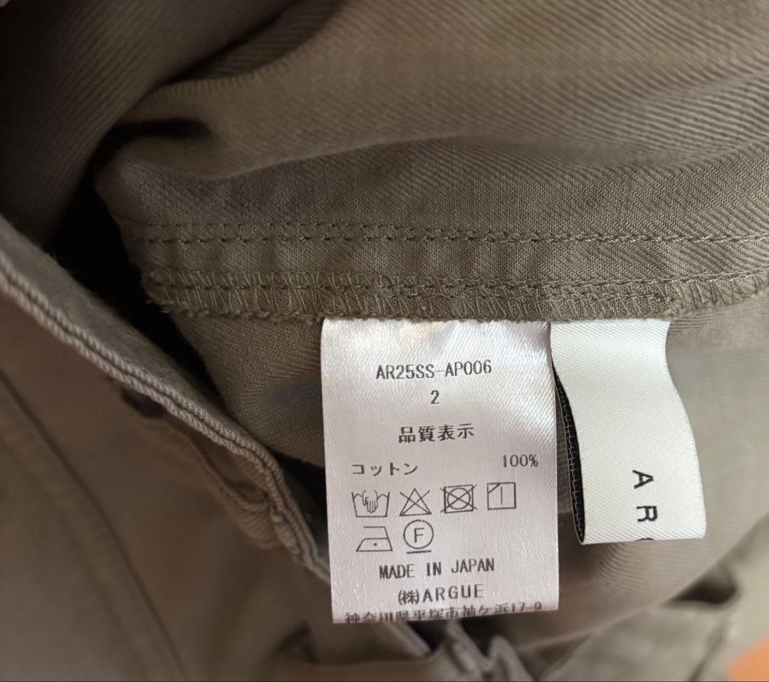 パンツ argue ORGANIC COTTON MOV UTILITY PANTS