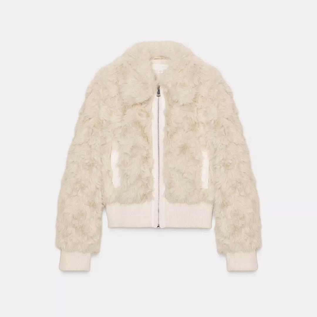 フェイクファーボンバージャケット