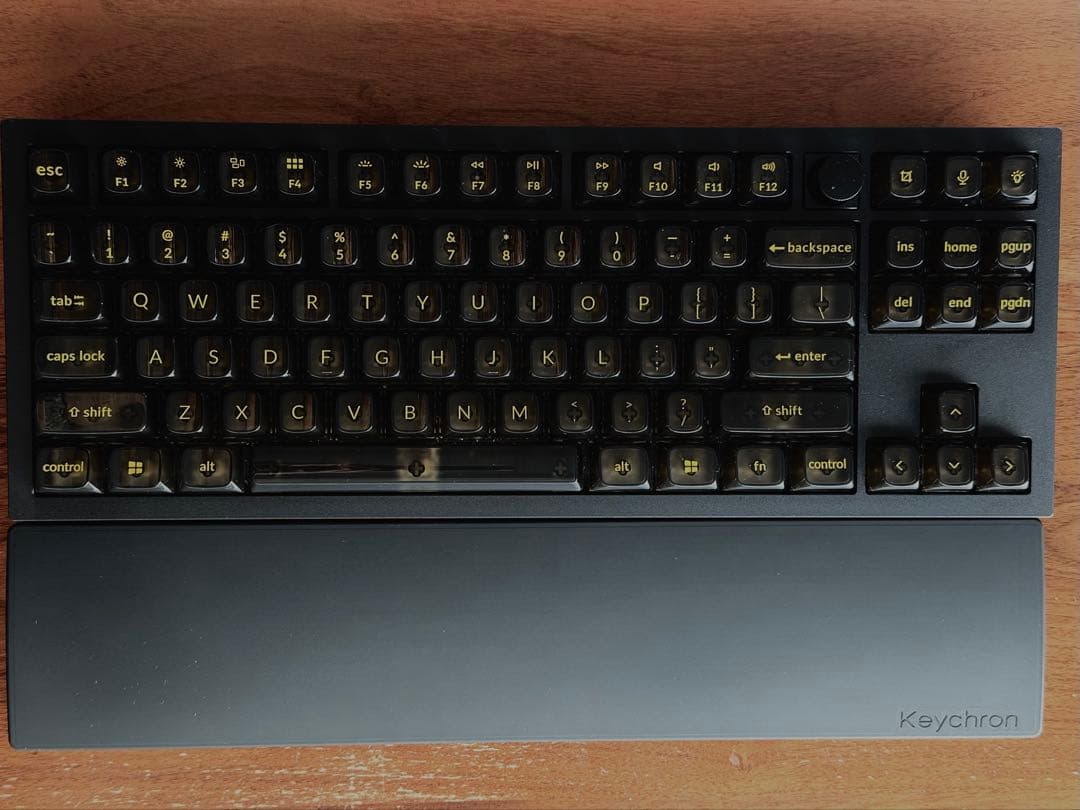 【美品】Keychron Q3 MAX英語配列/キーキャップ セット/バナナ軸