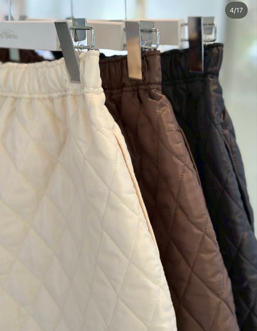 rosymonster POSY キルティングショートパンツ ブラウン