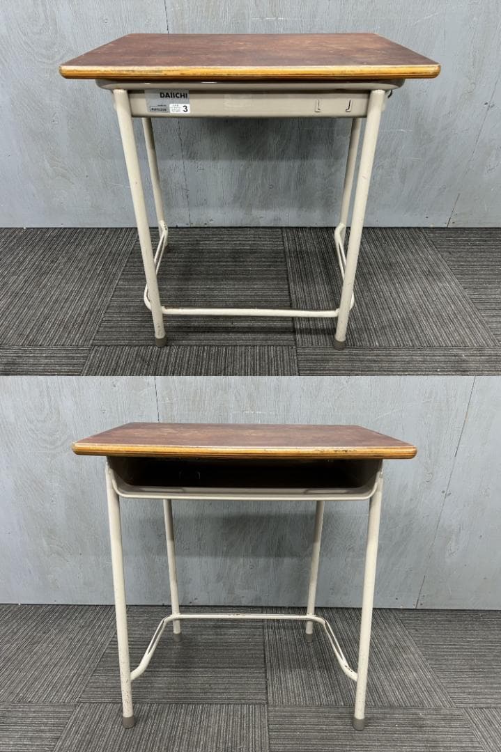 475◆自社便対応地域あり◆ダイイチ◆学童机・椅子2組(旧JIS3号)学校学習塾