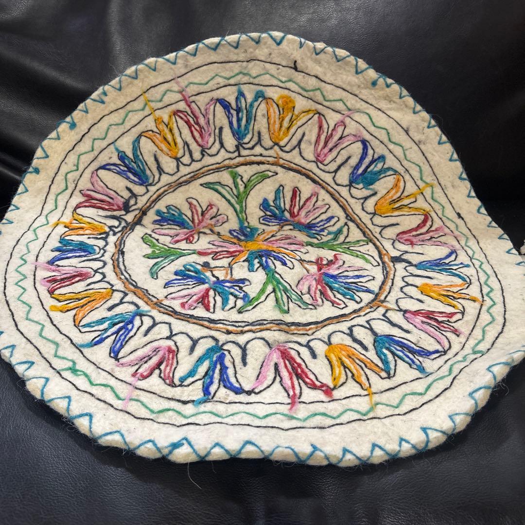 Bフライデーセール　 ナムダ円形ラグ　57センチ　サマー