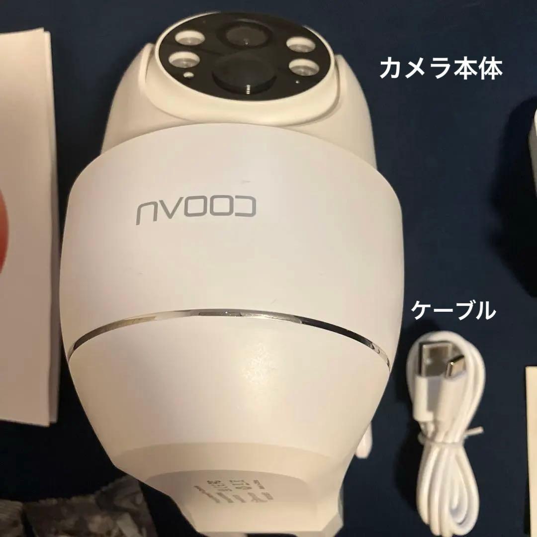 COOAU AR-W606 防犯カメラ　ソーラーパネルと取り付け金具付き