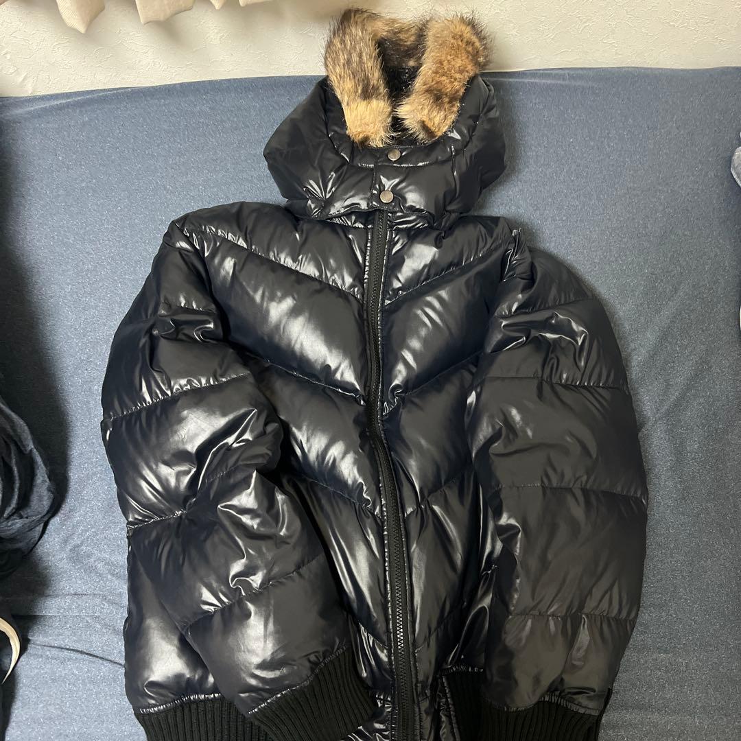 Old UNIQLO プレミアム ダウンジャケット y2k 光沢　短丈