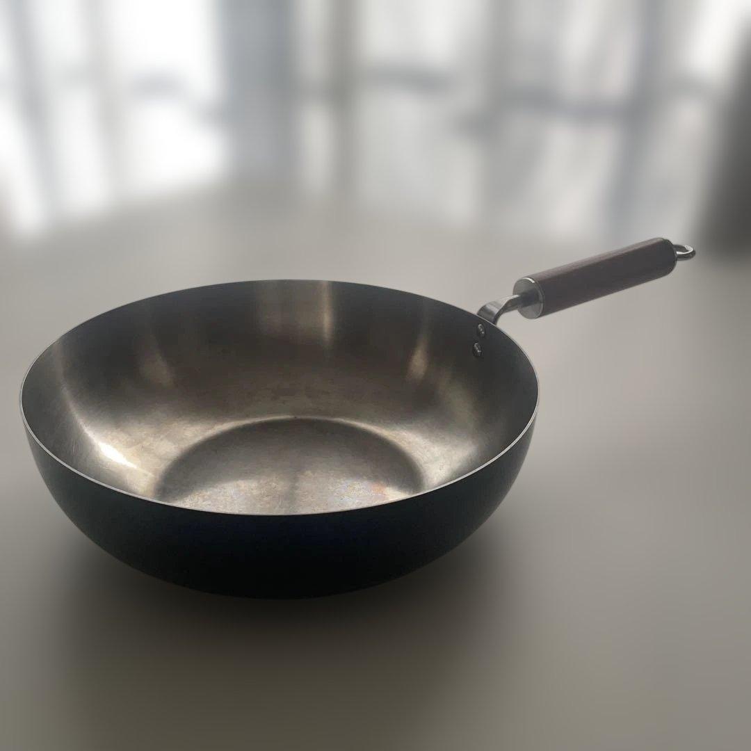 クーベル　ステンレス製　深型フライパン　　　　　ブラック　27cm