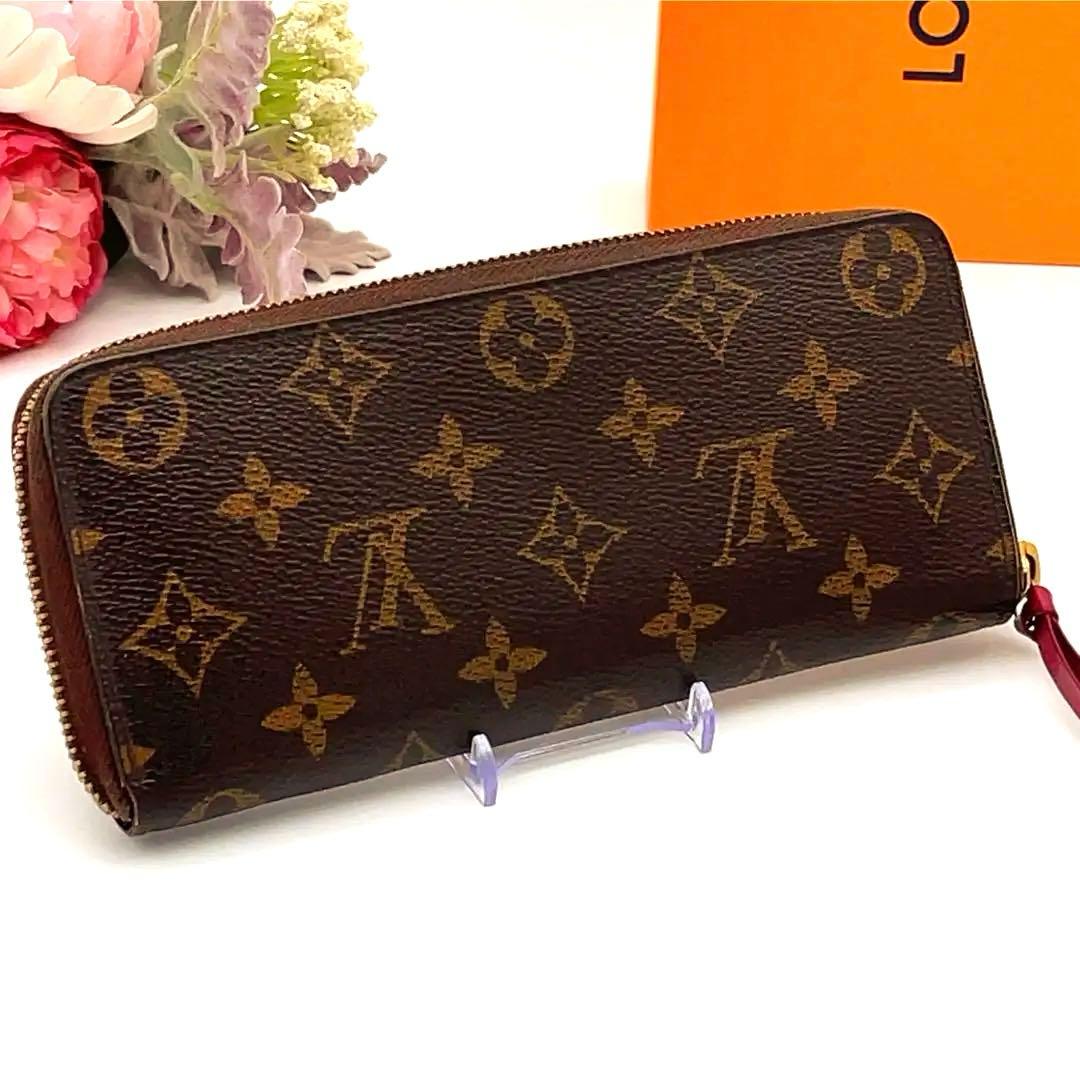 【極美品】ルイヴィトン モノグラム クレマンス フューシャピンク　長財布