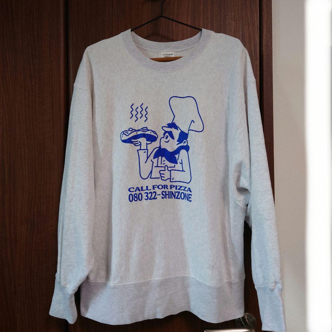 THE SHINZONE ピザスウェット PIZZA SWEAT グレー