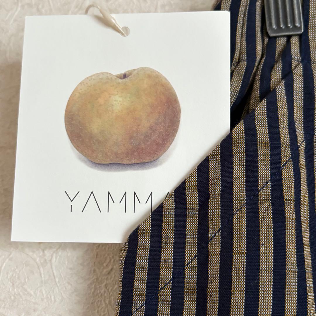 【新品未使用】ヤンマ産業　会津木綿　ダボダボパンツ❷棒縞20㎝プラス丈