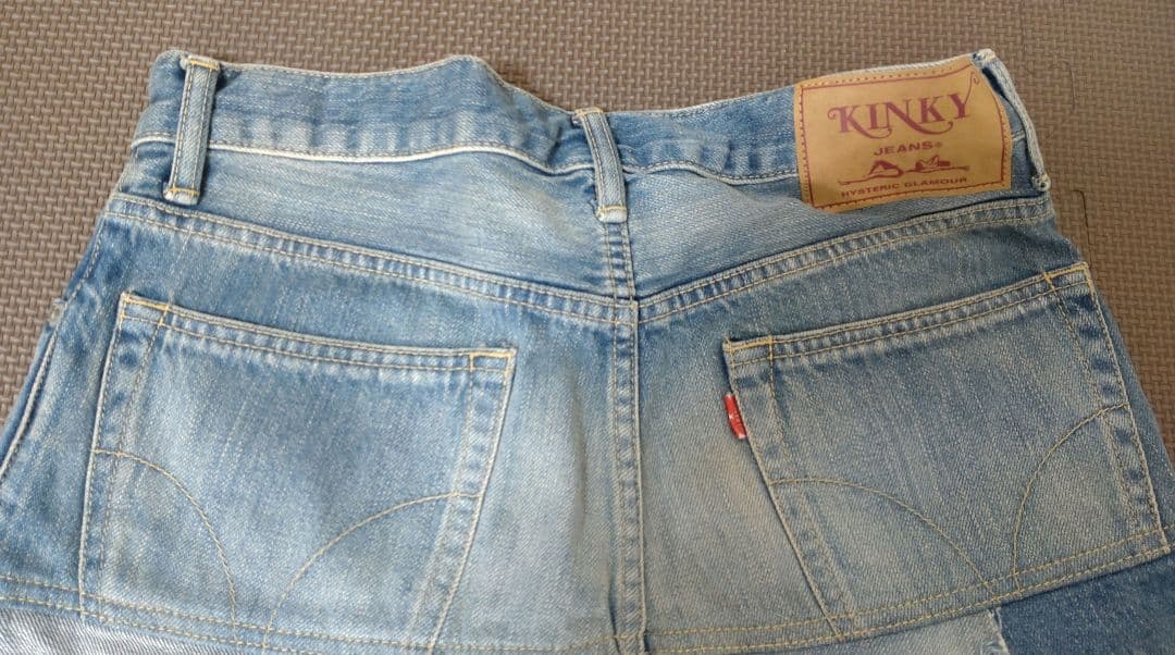 ヒステリックグラマー デニム パッチワーク ミニスカート