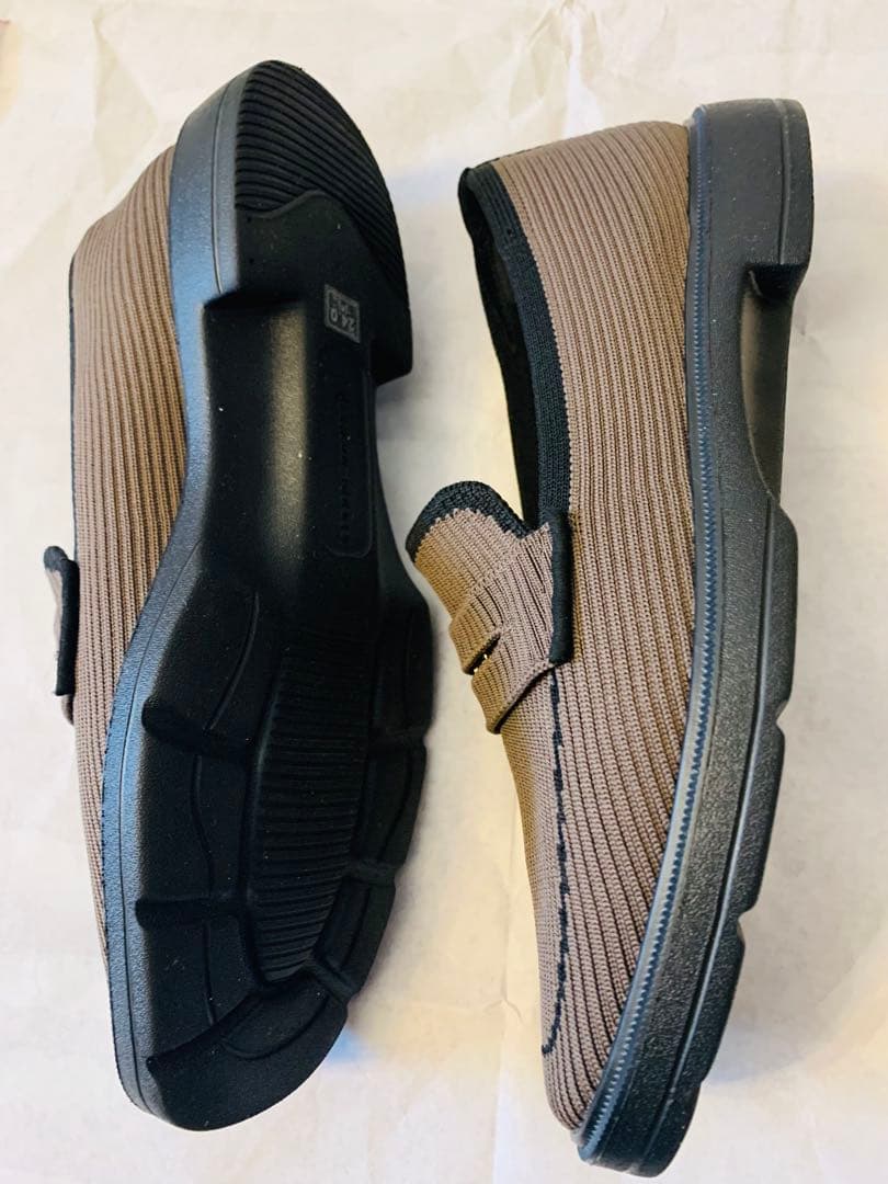 steppi onward 撥水 洗える ニット ローファー