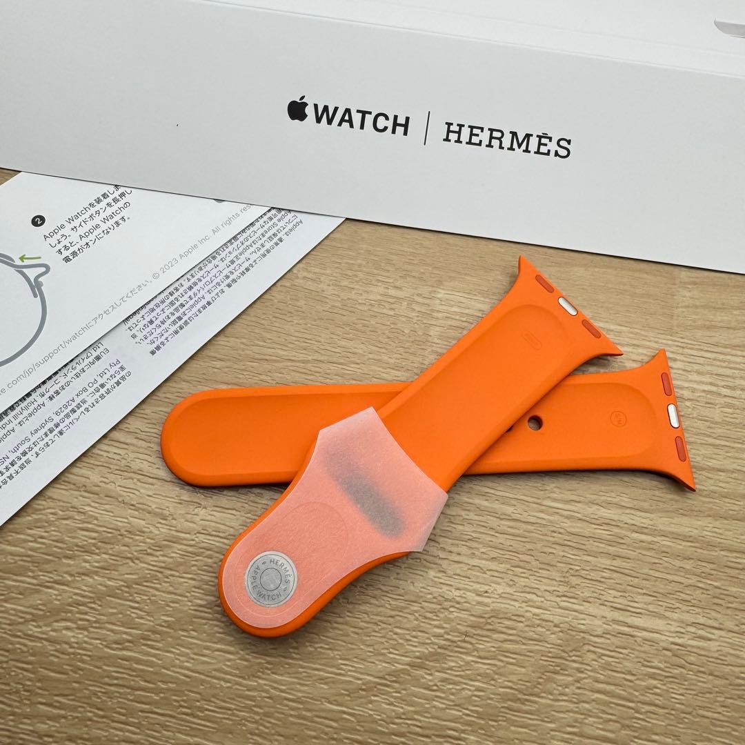 2120 Apple Watch エルメス　オレンジ　スポーツバンド　シリコン