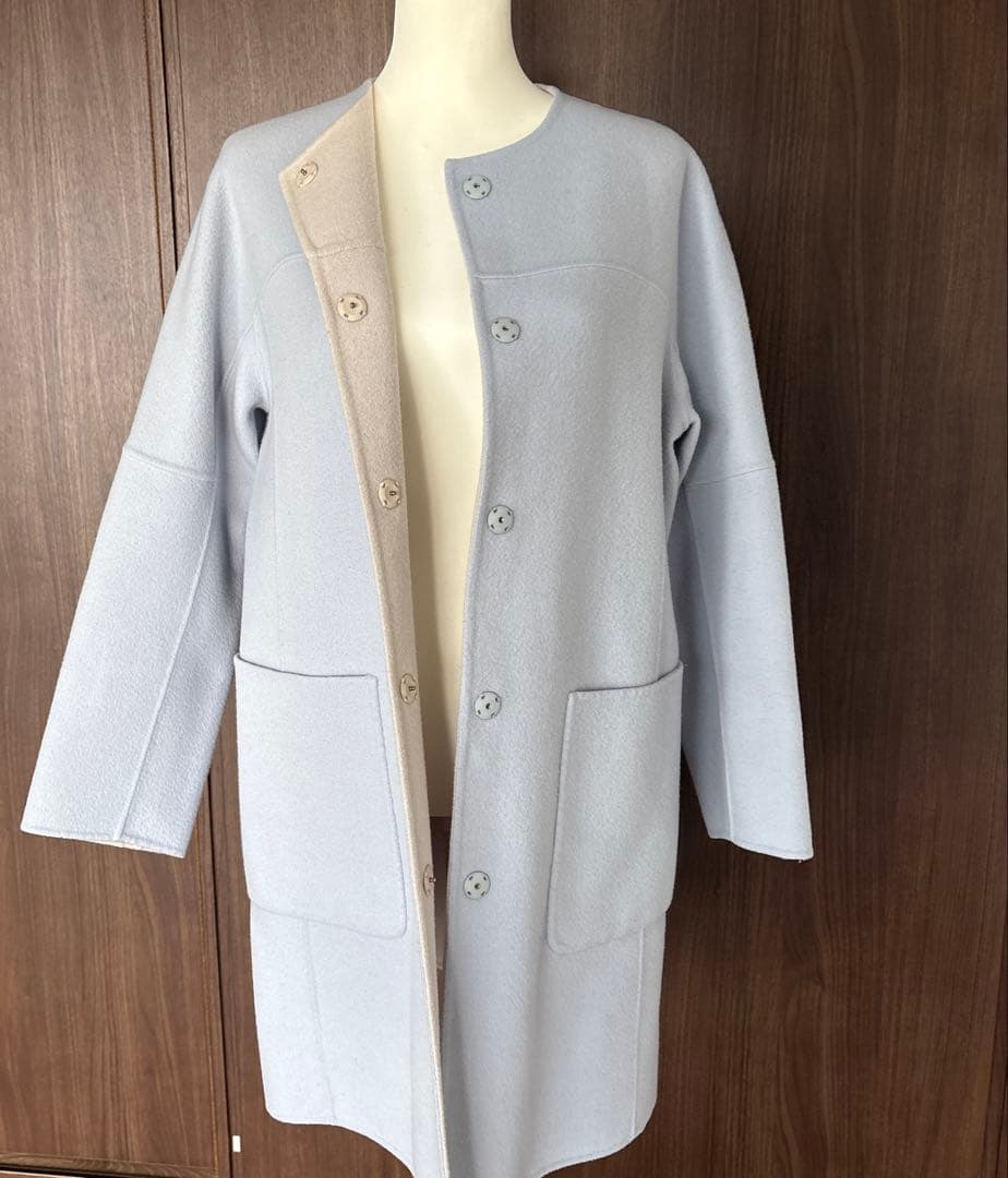 レリアン⭐︎リバーシブルノーカラーコート