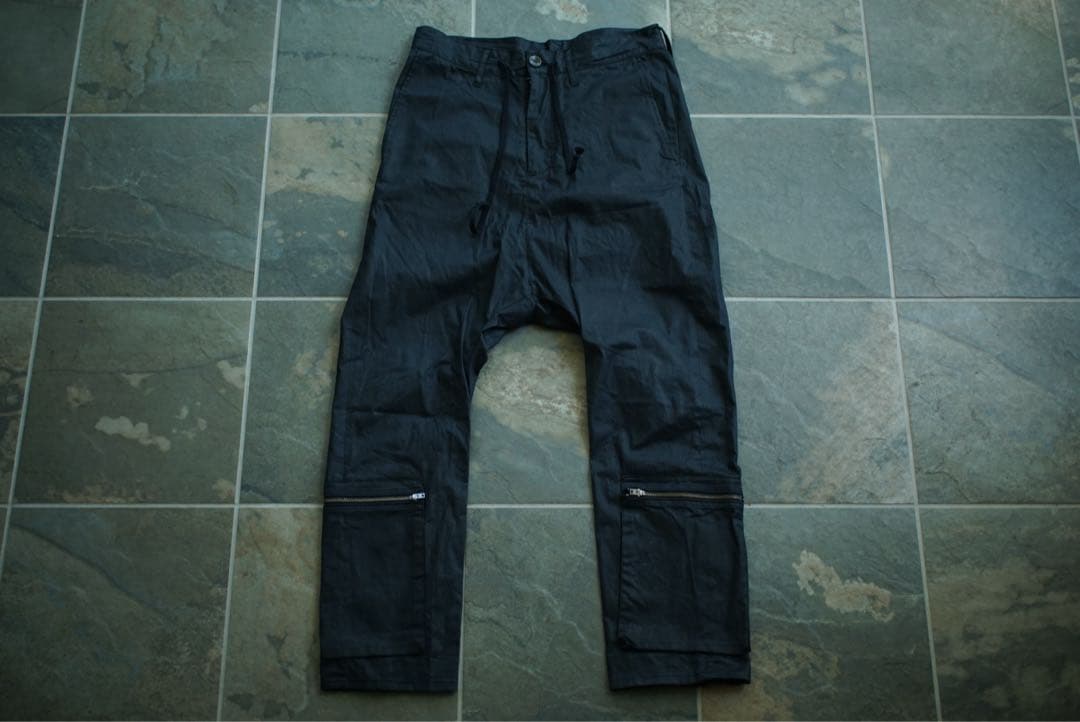 LGB ルグランブルー ジップデザイン パンツ サルエル ブラック