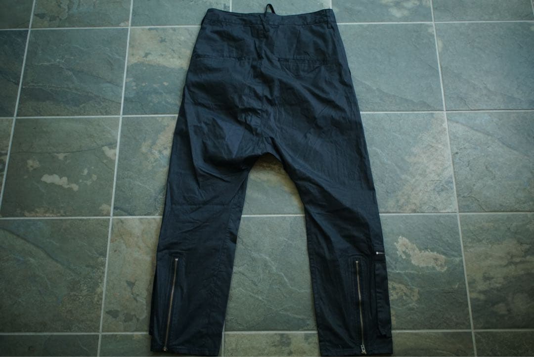 LGB ルグランブルー ジップデザイン パンツ サルエル ブラック