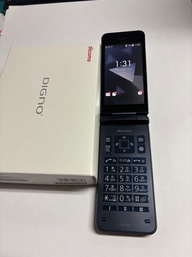 【美品】docomo DIGNO KY-42C ブラック