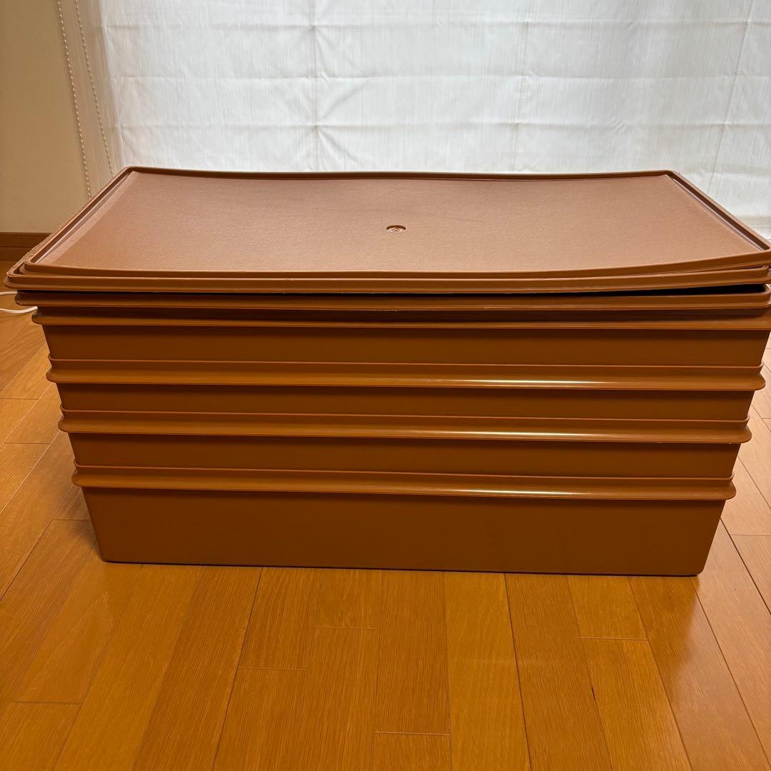 11日まで限定 タッパーウェア　ロングスーパーケース　4個まとめ売り 多少傷あり