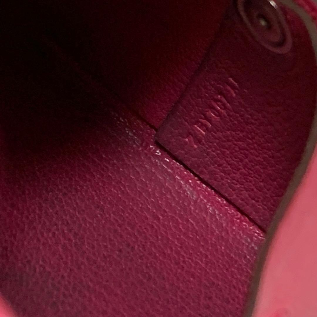 限界価格　【希少】　HERMES バスティア オーストリッチ　ピンク