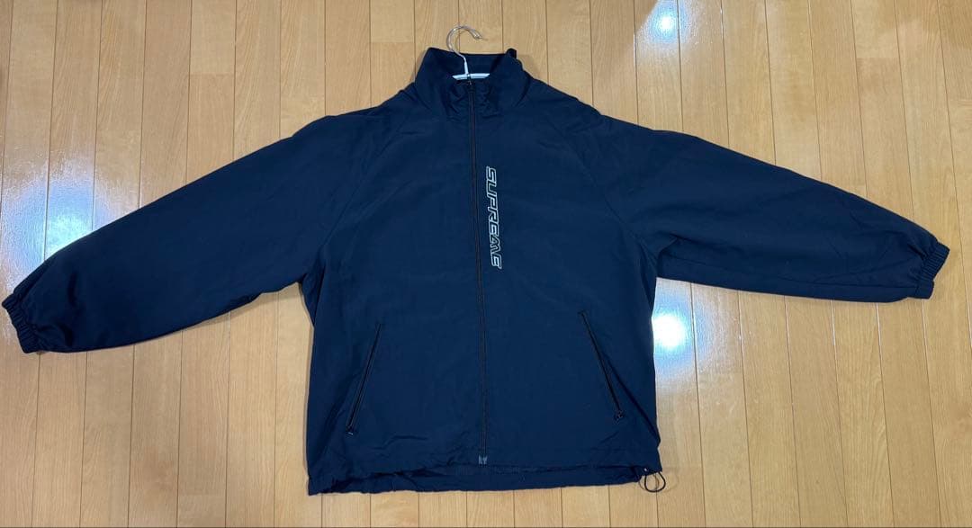 SUPREME ブラック ナイロンジャケット