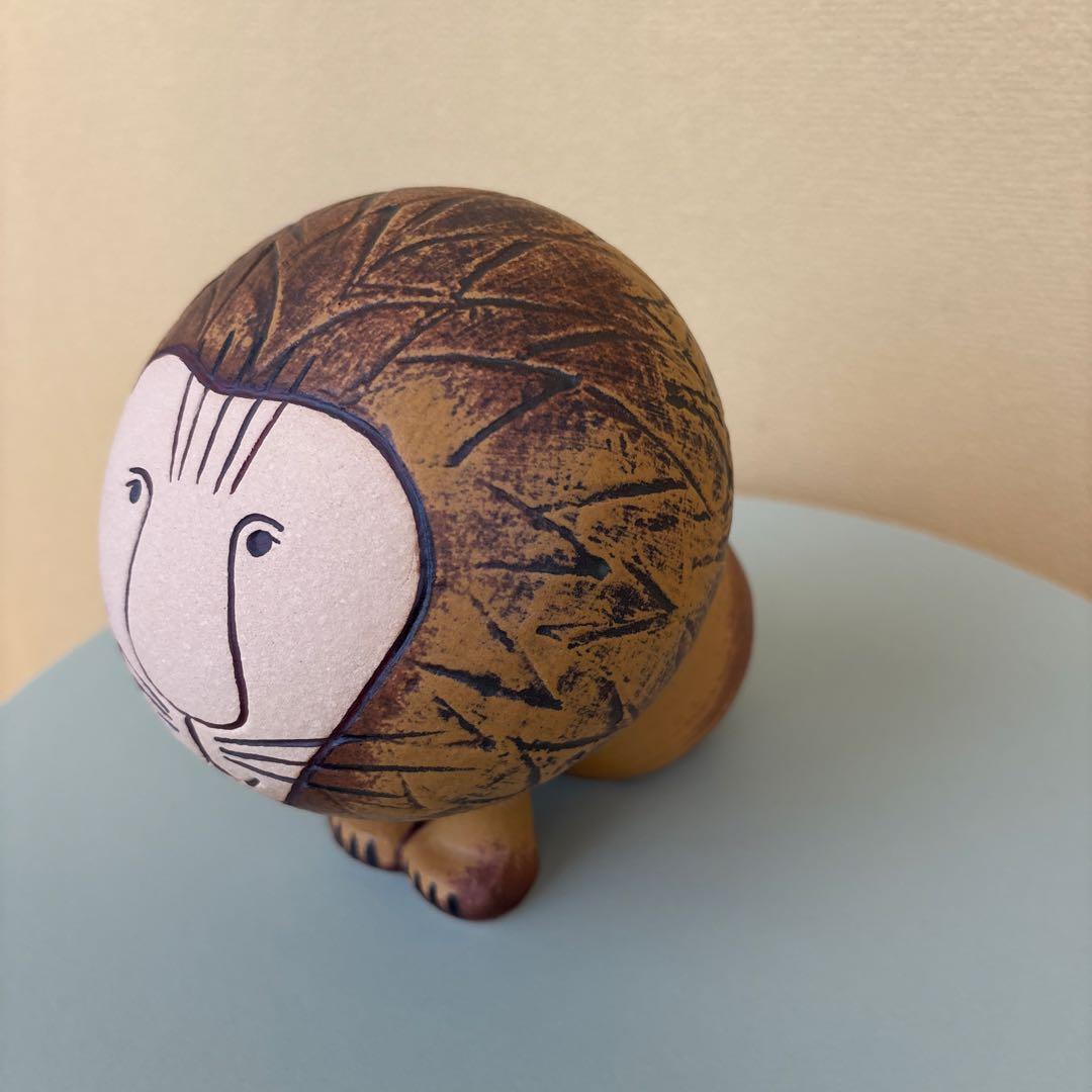 【美品】Lisa Larson リサラーソン ライオン 大 中小セット 置物