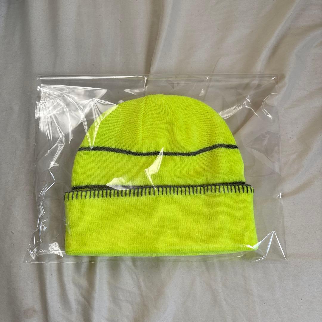 帽子 sooty reflect border beanie right green