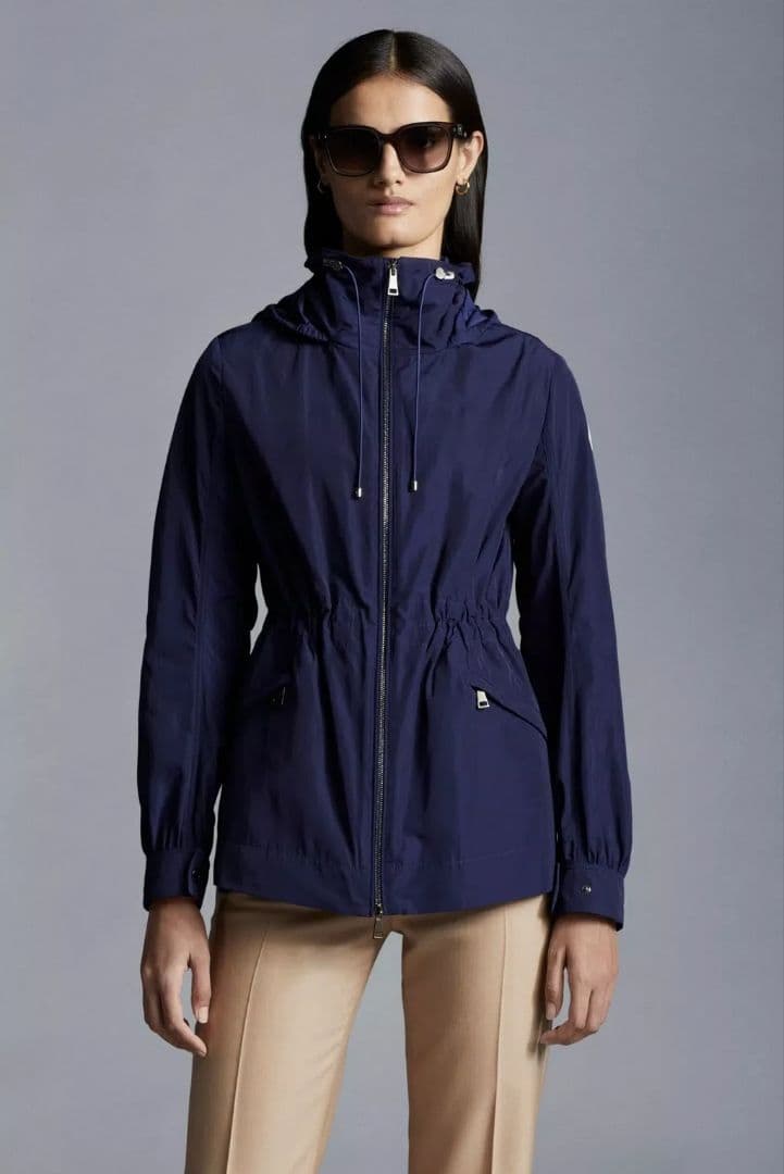 MONCLER　フーディスプリングハーフコート　パーカー　ENET　ネイビー