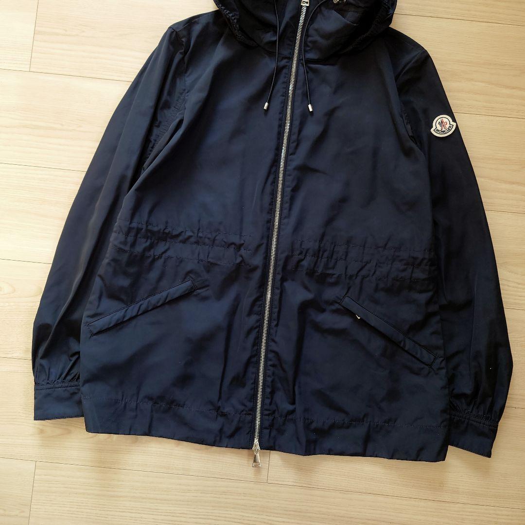 MONCLER　フーディスプリングハーフコート　パーカー　ENET　ネイビー