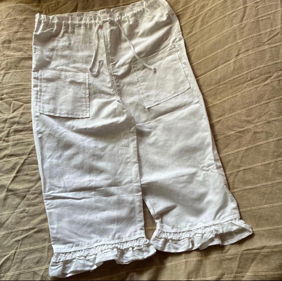 エ*ビ様 タオ　裾フリルパンツ　コムデギャルソン