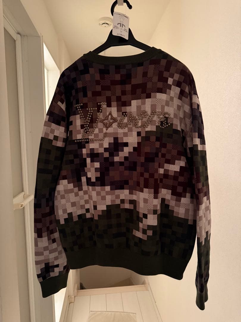 Louis Vuitton ダモフラージュピクセルパターン セーター XS