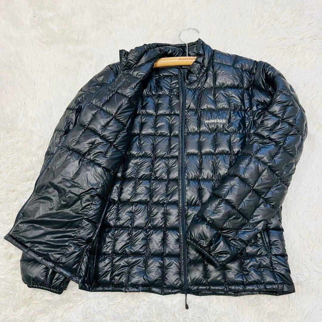 モンベル　プラズマ1000ダウン ジャケット　ブラック　M スタッフバックなし