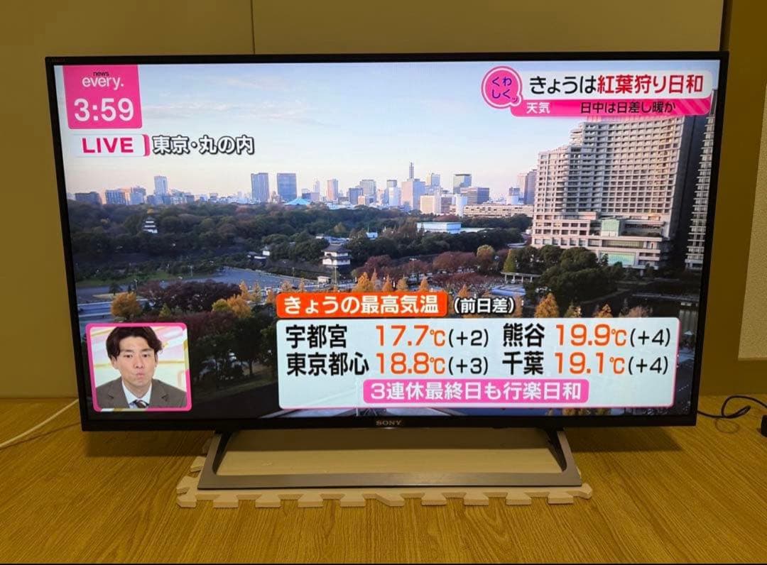ソニー　KJ-43X8000E 43型2018年製⭕️地上 BS/CS動画可テレビ