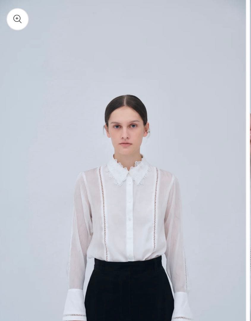 トップス Orchid Embroidered Collar Shirt