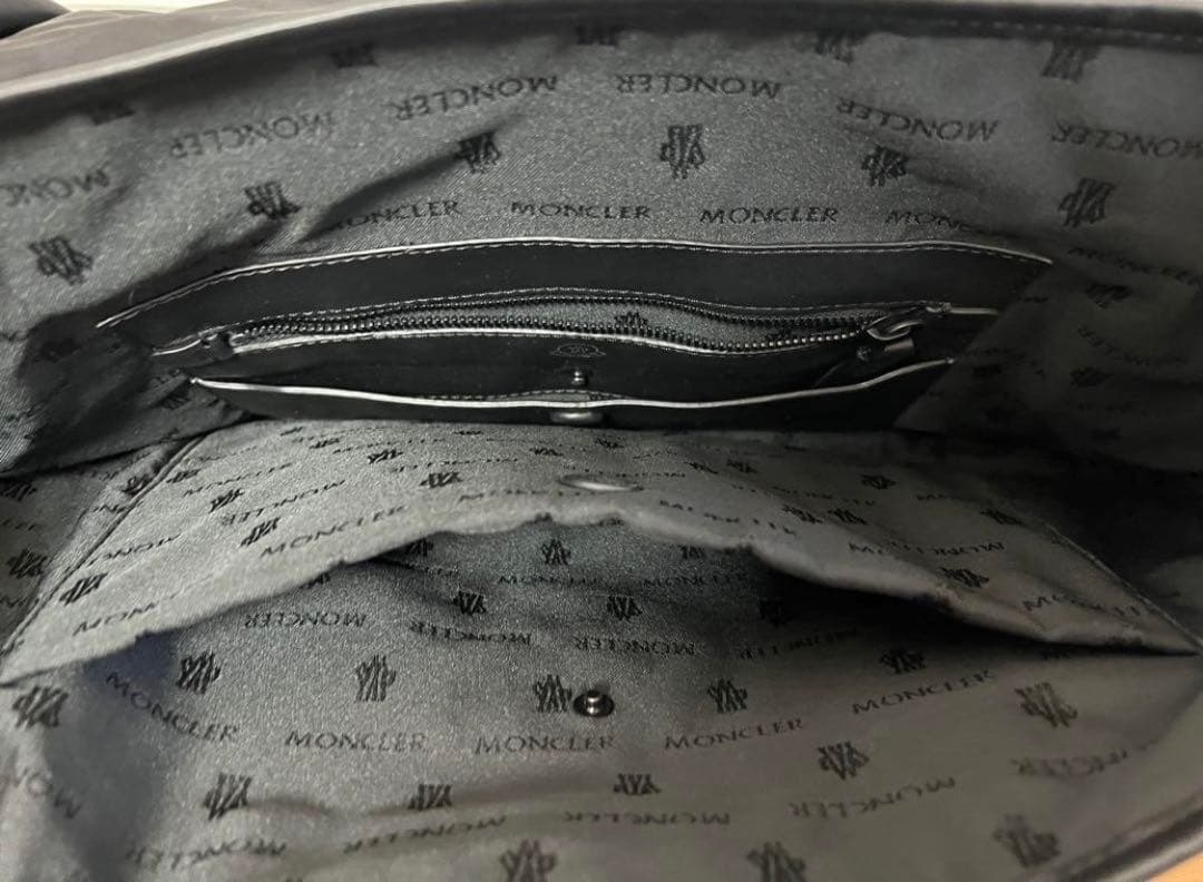 希少MONCLERモンクレールメッセンジャーバッグショルダーバッグ黒ブラック