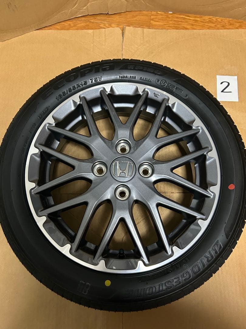 NBOXカスタムターボ【JF5】　15インチ純正ホイール＋タイヤ　4本セット