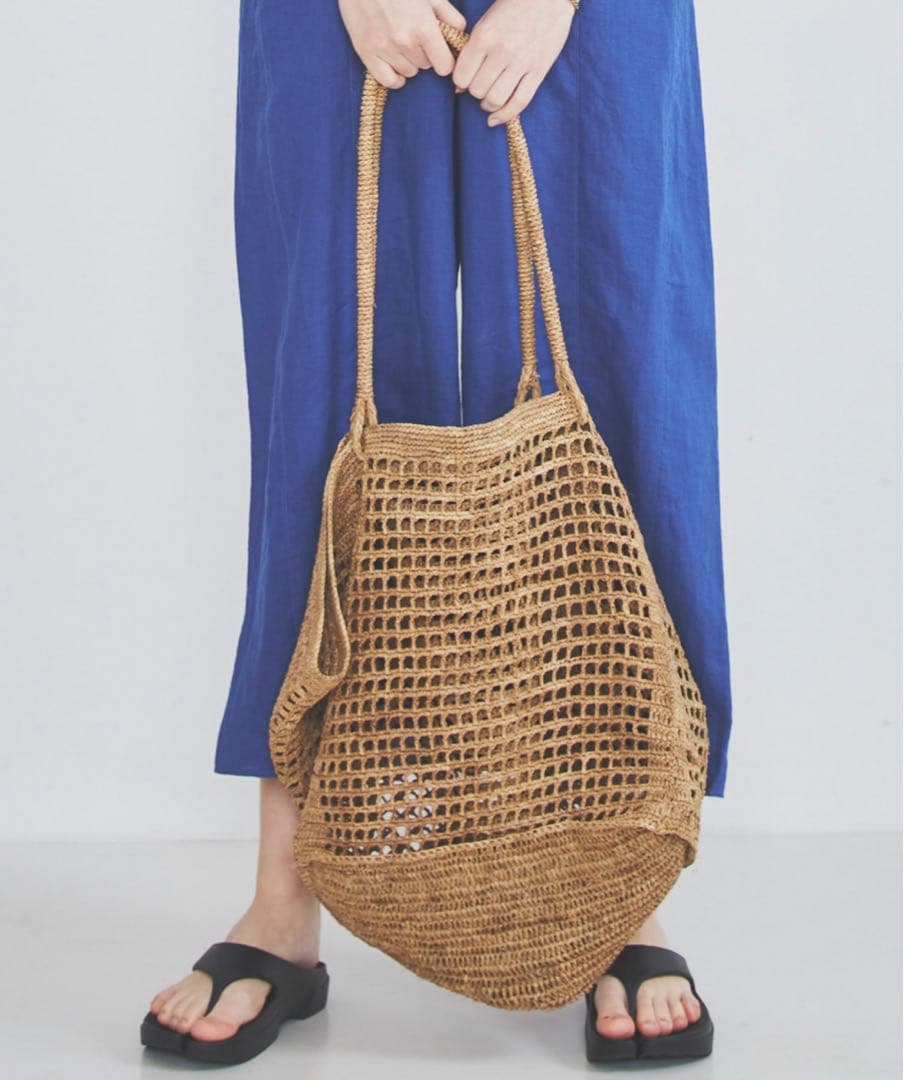 MADE IN MADA【新品】HIT BAGラフィアバッグ