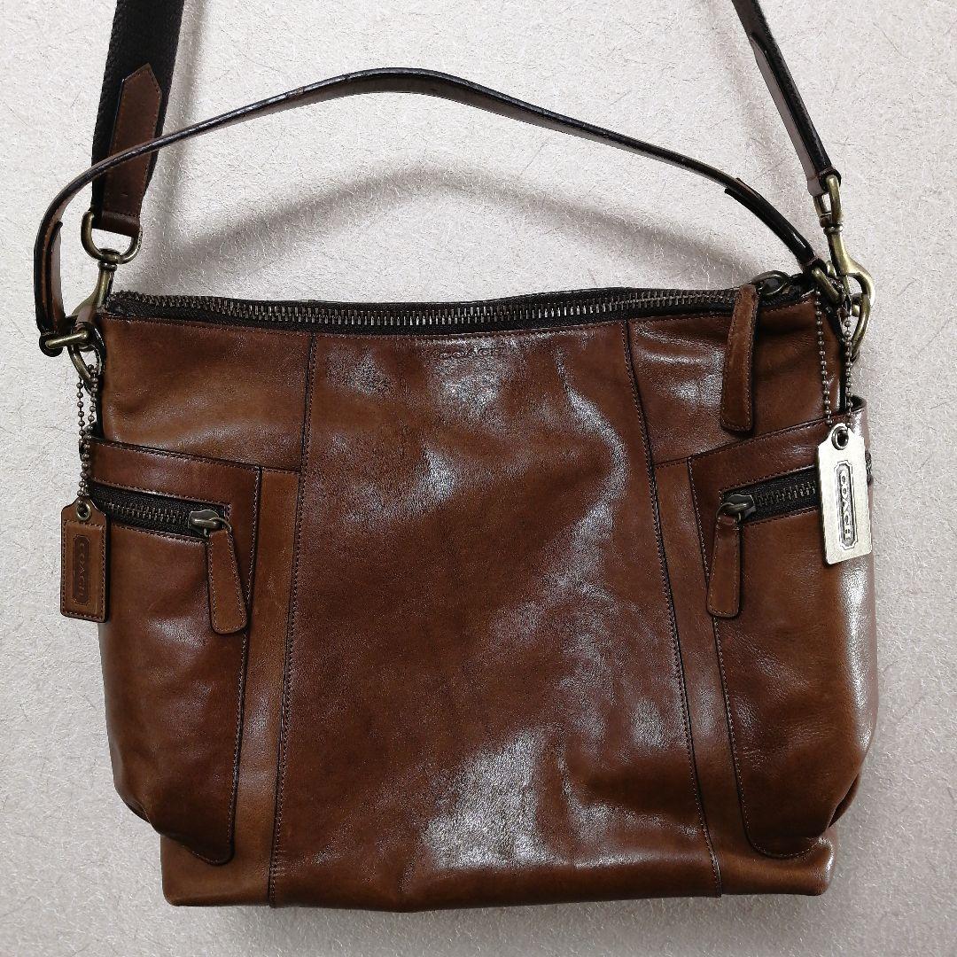 COACH コーチ 71039 ブリーカー レザー バッグ 2WAY ブラウン