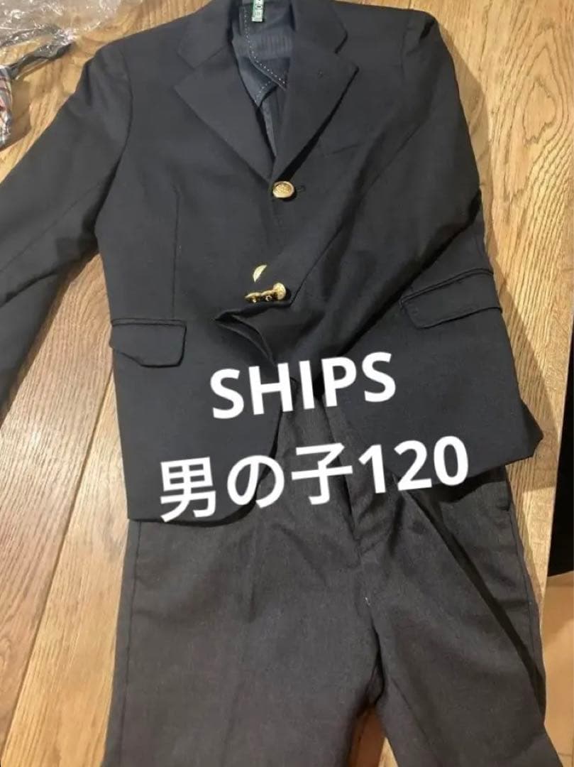 値下げ セレモニー卒園式　入園式ships 120男の子セットアップネクタイ2本