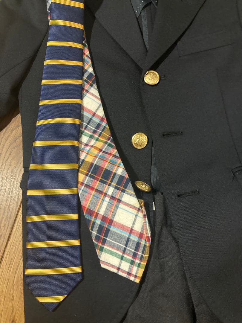 値下げ セレモニー卒園式　入園式ships 120男の子セットアップネクタイ2本