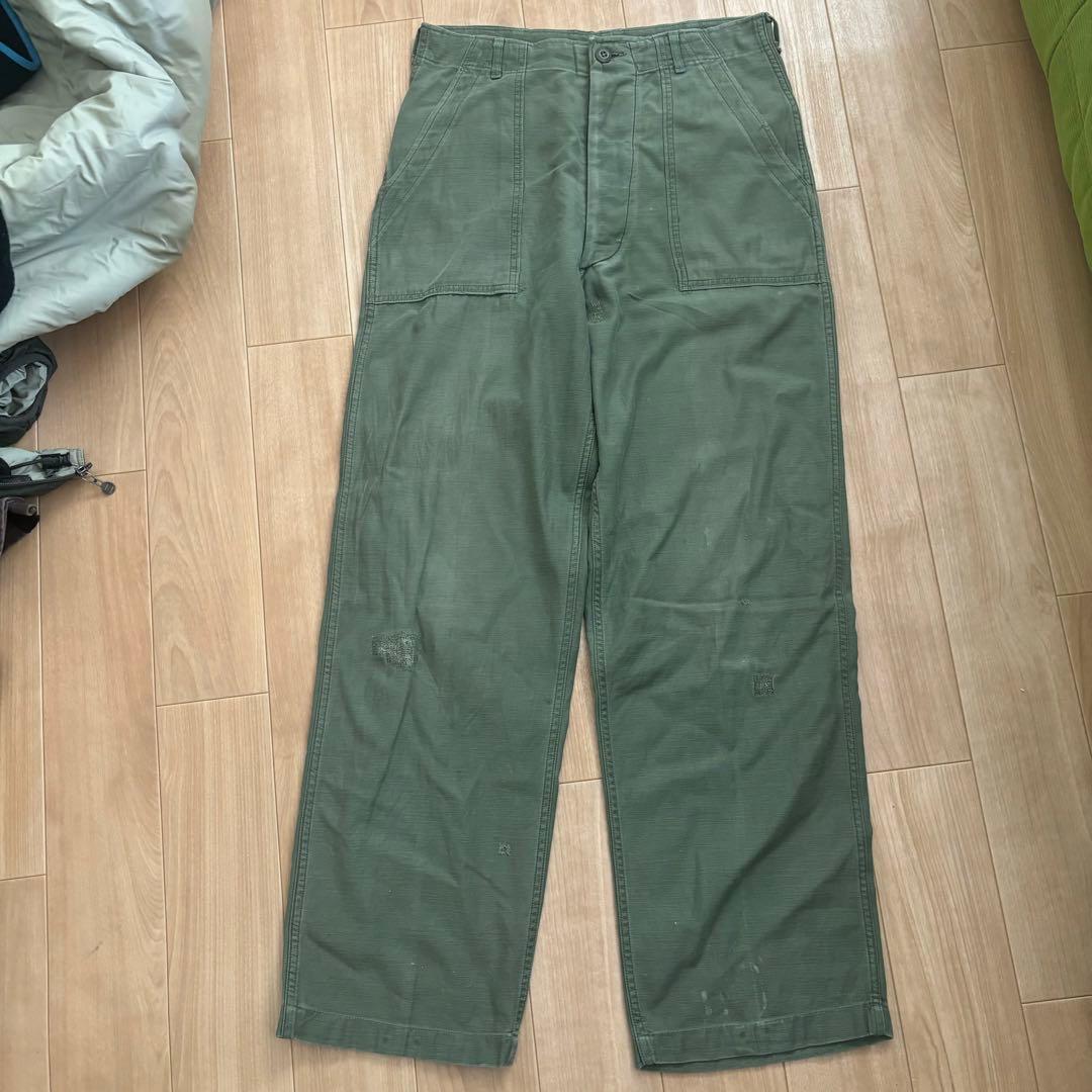 60s us army ミリタリー og107 コットンサテン ベイカーパンツ