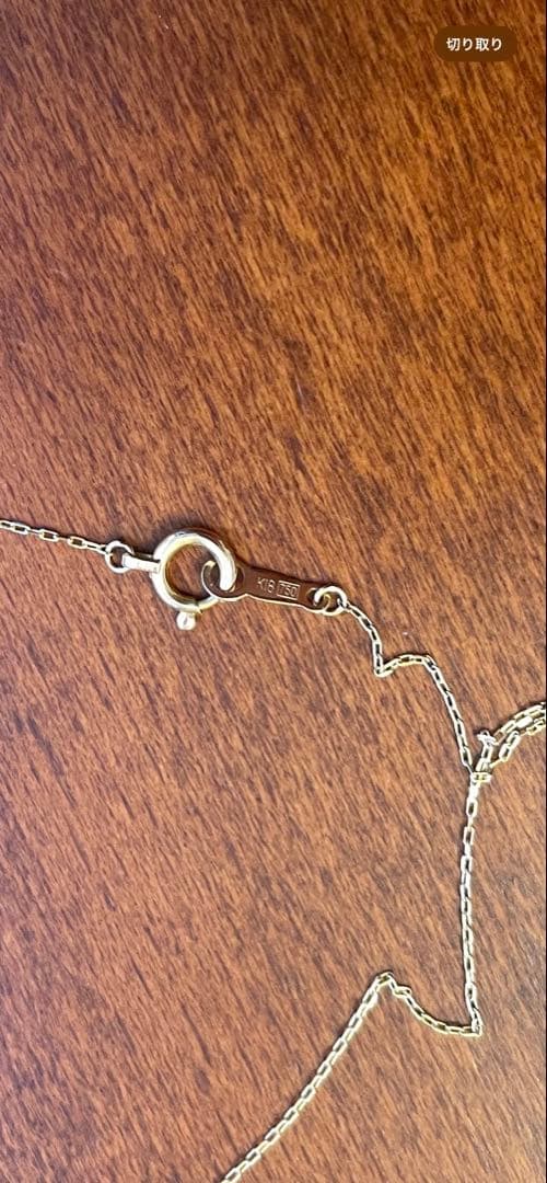 【最終お値下げ】ete 18k 一粒ダイヤネックレス