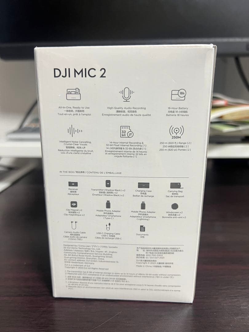 新品DJI MIC 2 ワイヤレスマイクロフォン