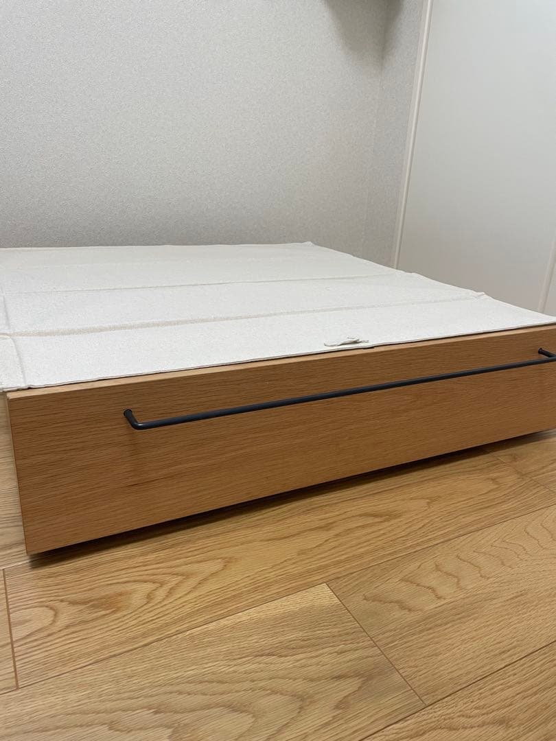 無印　ベッド下収納　オーク材　引き出し