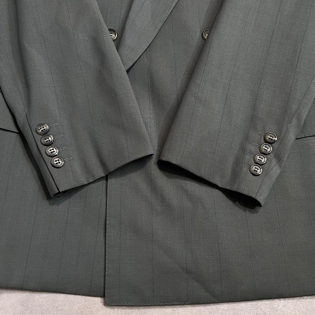 【極美品】90sヴィンテージ ジバンシィ ダブルスーツセットアップ グレー A6