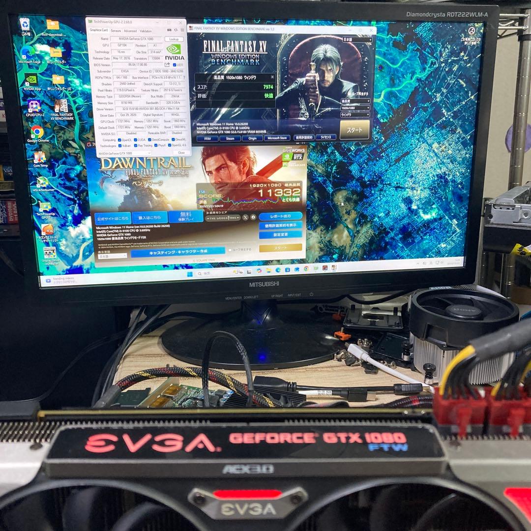【動作確認済み】EVGA GTX 1080 FTW