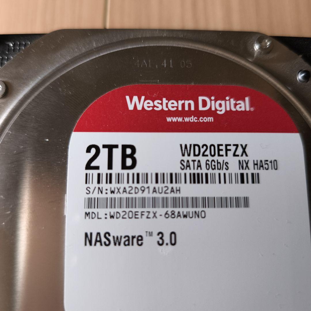 WD Red Plus 2TB WD20EFZX 3台セット
