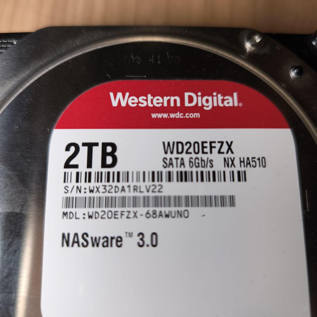 WD Red Plus 2TB WD20EFZX 3台セット