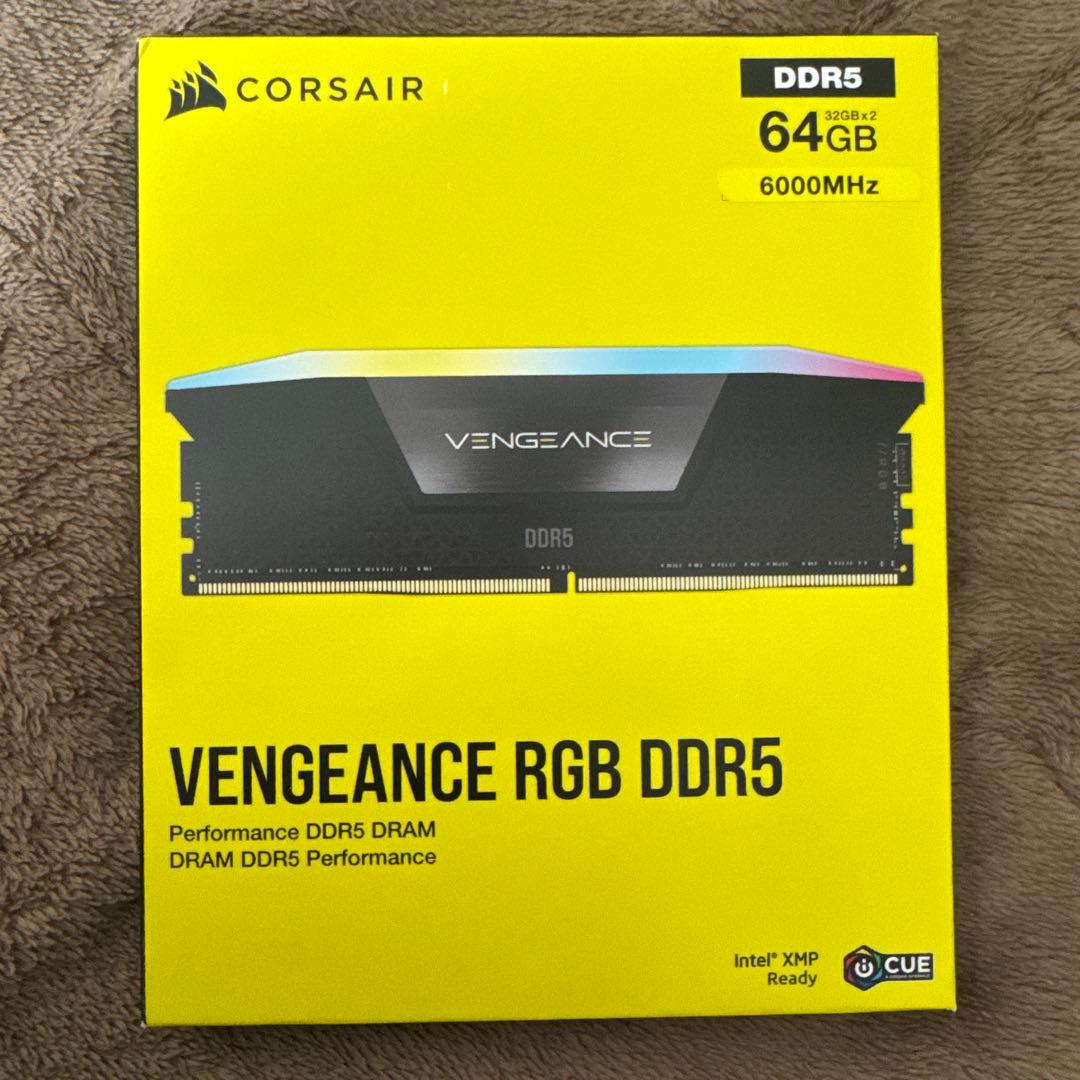 Ryzen用メモリDDR5 64GB 6000MHz CL30 RGB 解説付き