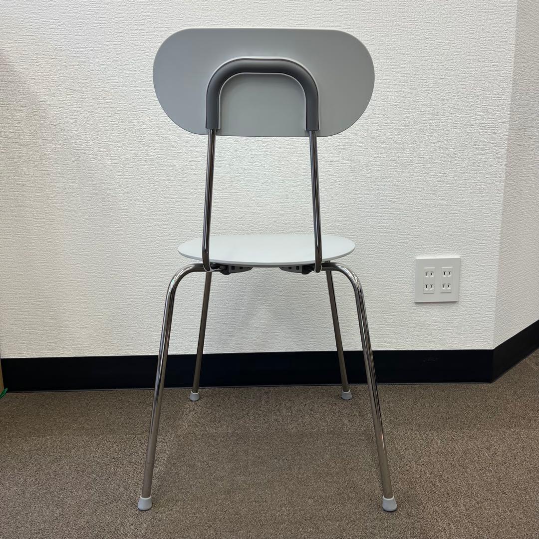 無印　椅子　スチールチェア　ライトグレー　北欧　エンツォ・マリ　マリオリナチェア