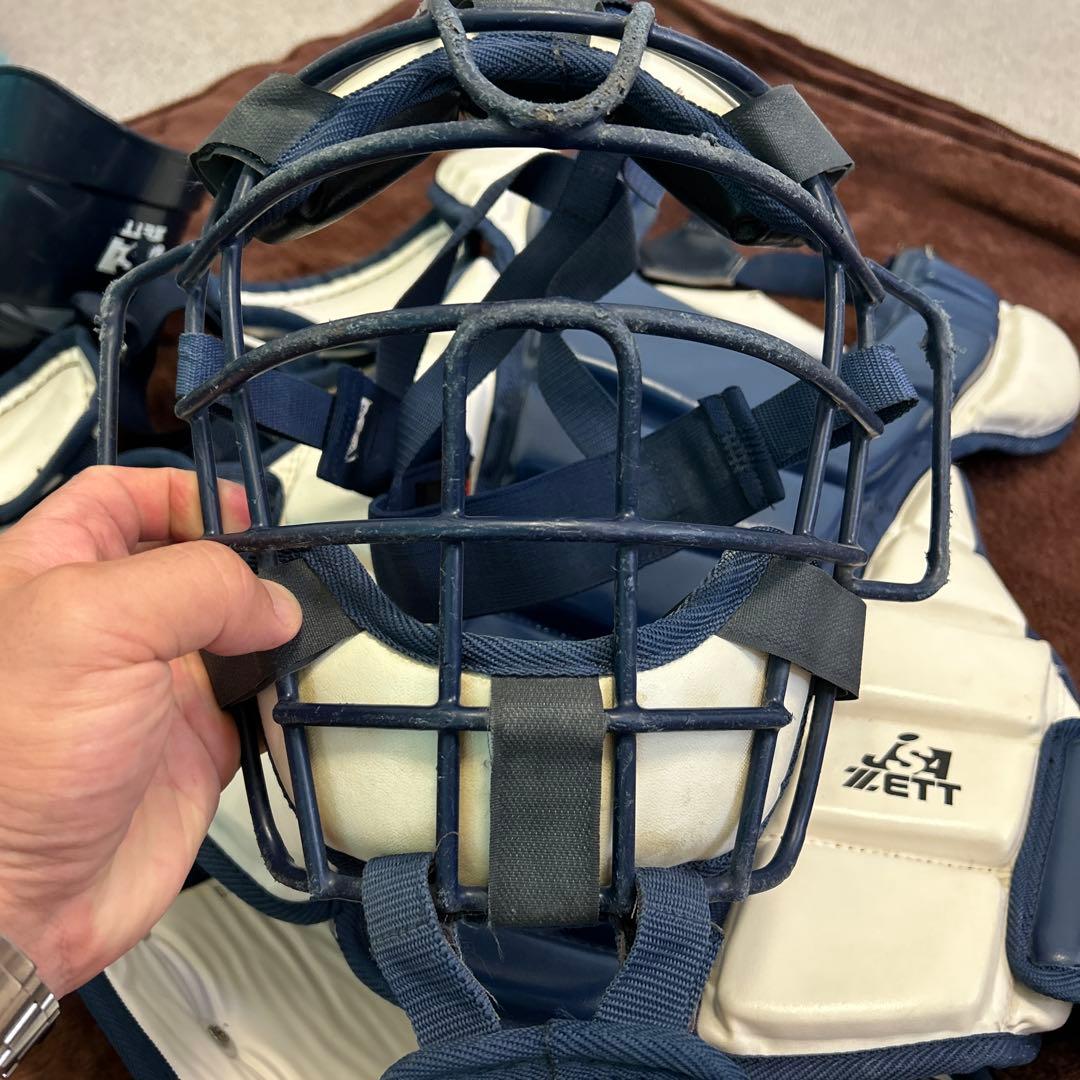 ZETTソフトボールキャッチャー 防具プロテクター一式、サイズ
