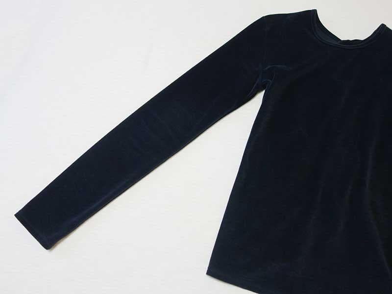 シシクイ THE SHISHIKUI Twist Velor トップス ネイビー